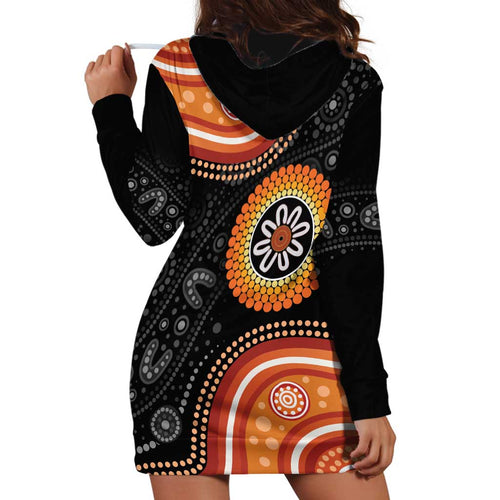 Australia Aboriginal Art Hoodie Dress Indigenous Proud