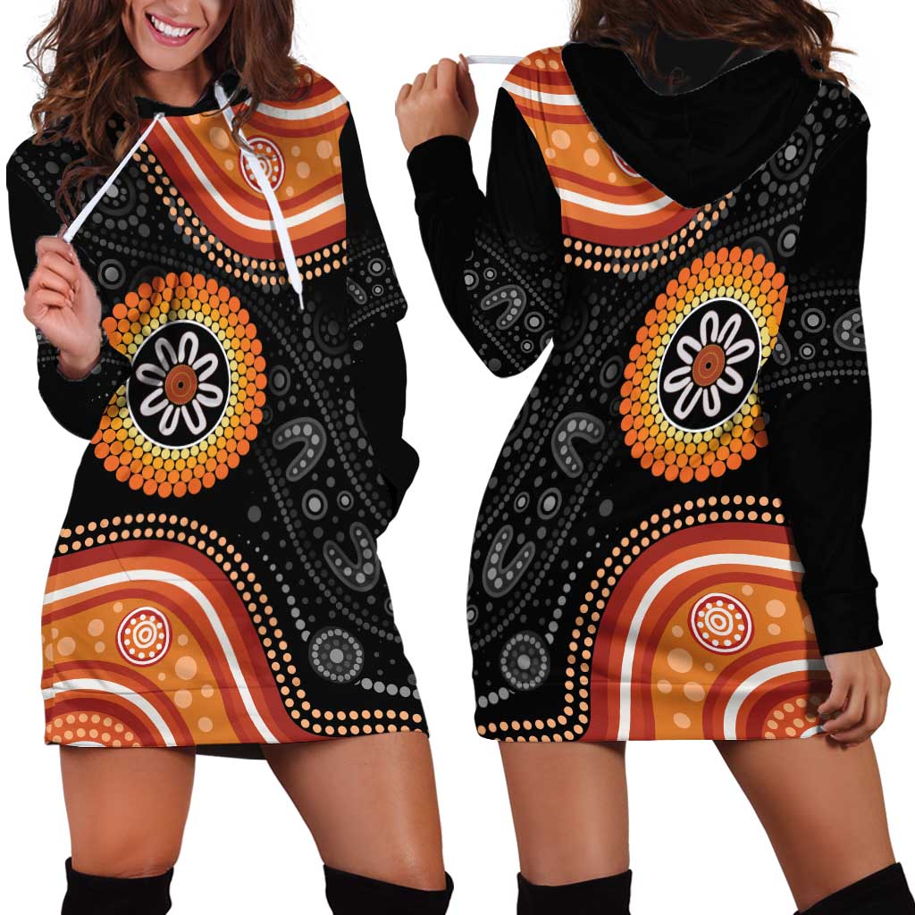 Australia Aboriginal Art Hoodie Dress Indigenous Proud