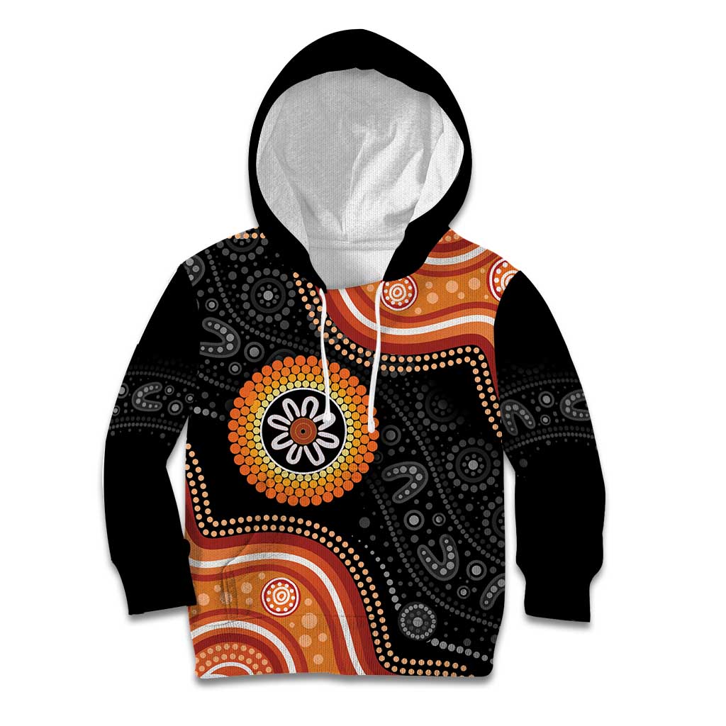 Australia Aboriginal Art Kid Hoodie Indigenous Proud