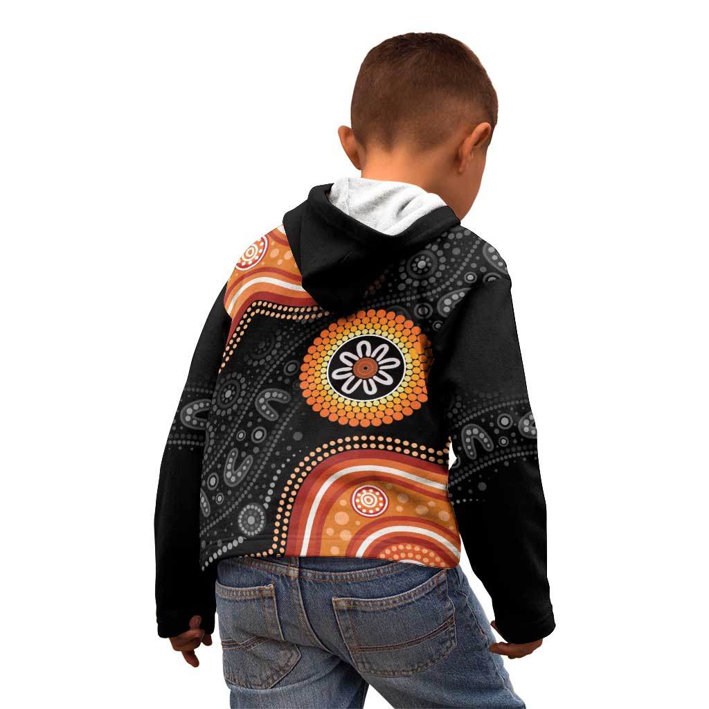 Australia Aboriginal Art Kid Hoodie Indigenous Proud