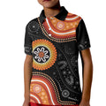 Australia Aboriginal Art Kid Polo Shirt Indigenous Proud