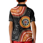 Australia Aboriginal Art Kid Polo Shirt Indigenous Proud
