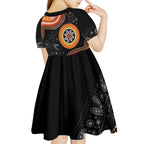 Australia Aboriginal Art Kid Short Sleeve Dress Indigenous Proud