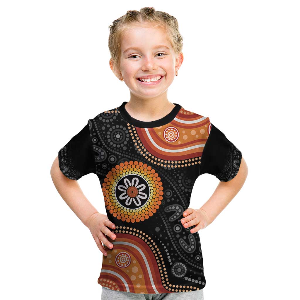 Australia Aboriginal Art Kid T Shirt Indigenous Proud