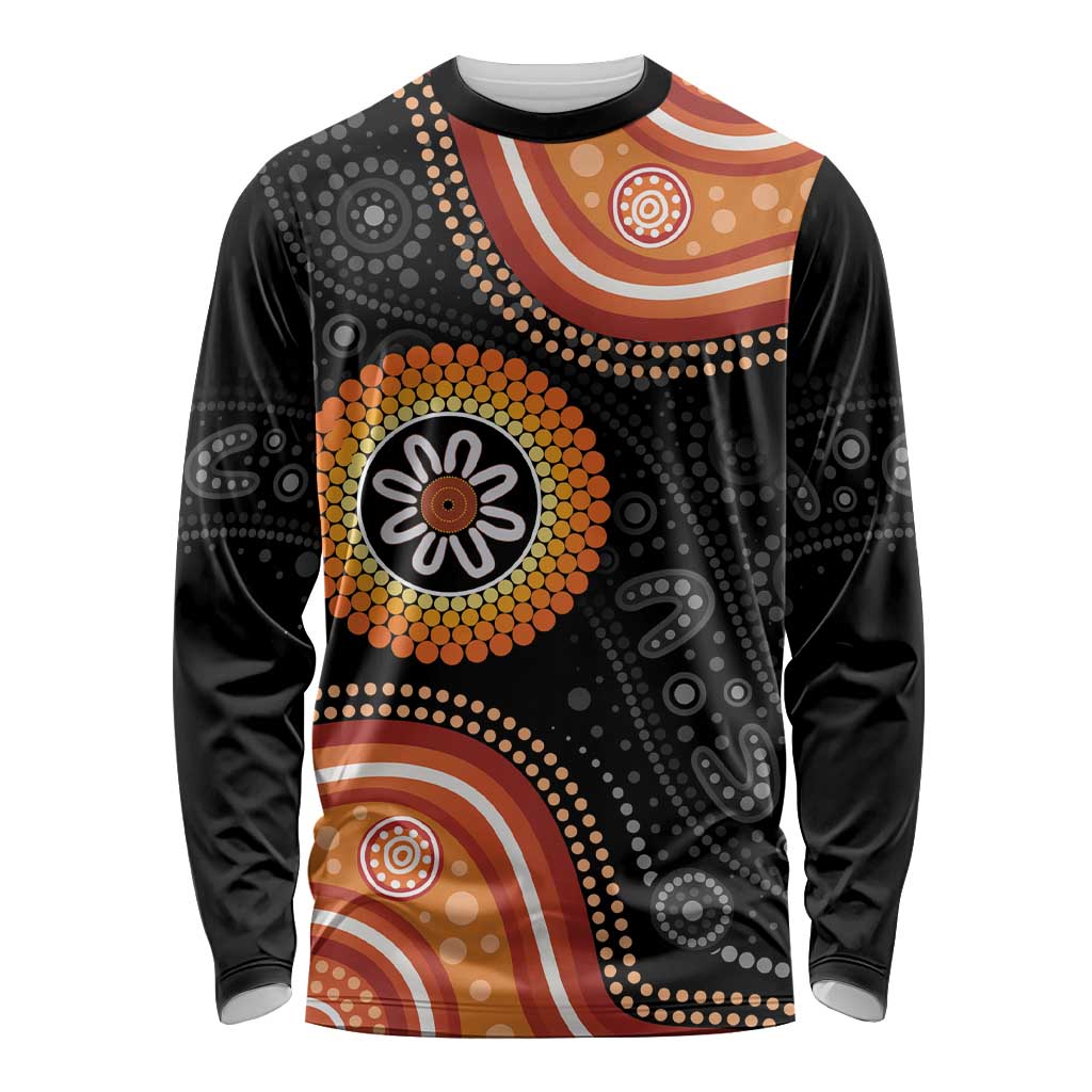 Australia Aboriginal Art Long Sleeve Shirt Indigenous Proud