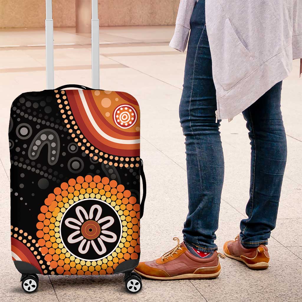 Australia Aboriginal Art Luggage Cover Indigenous Proud