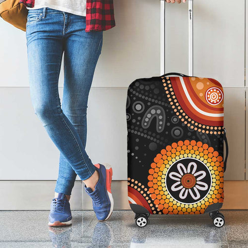 Australia Aboriginal Art Luggage Cover Indigenous Proud