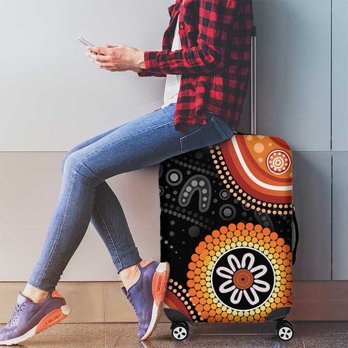 Australia Aboriginal Art Luggage Cover Indigenous Proud