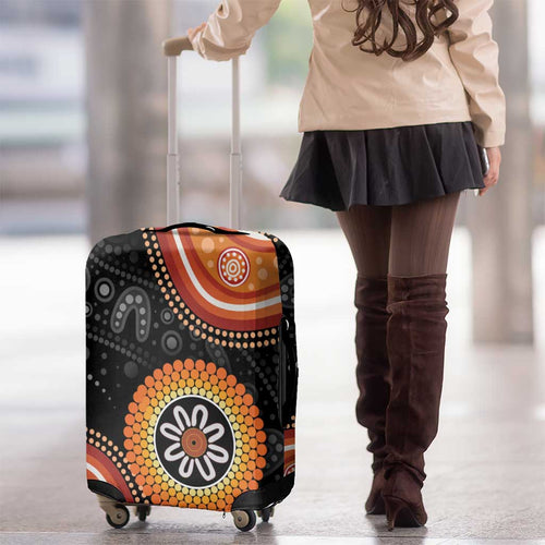 Australia Aboriginal Art Luggage Cover Indigenous Proud