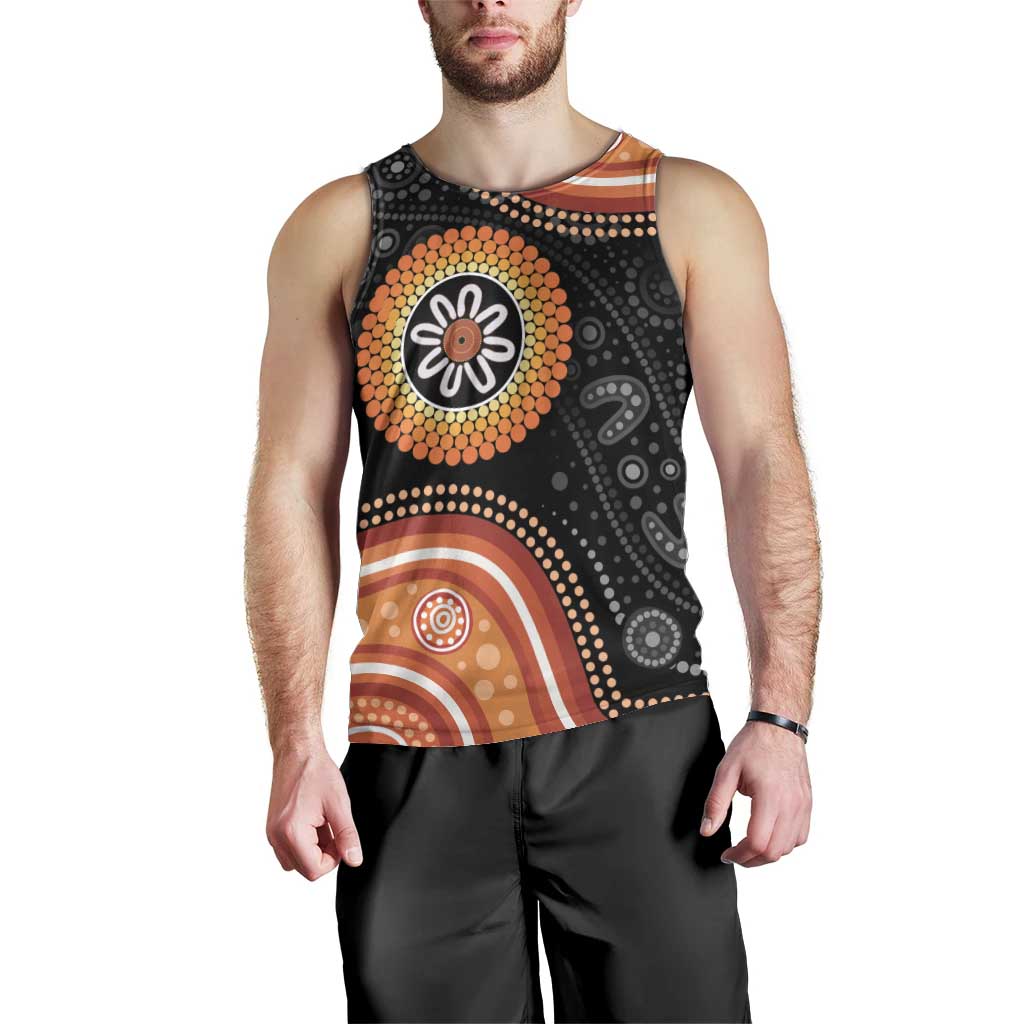Australia Aboriginal Art Men Tank Top Indigenous Proud