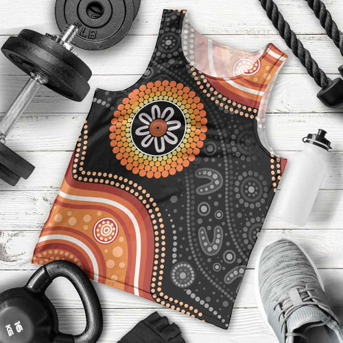 Australia Aboriginal Art Men Tank Top Indigenous Proud