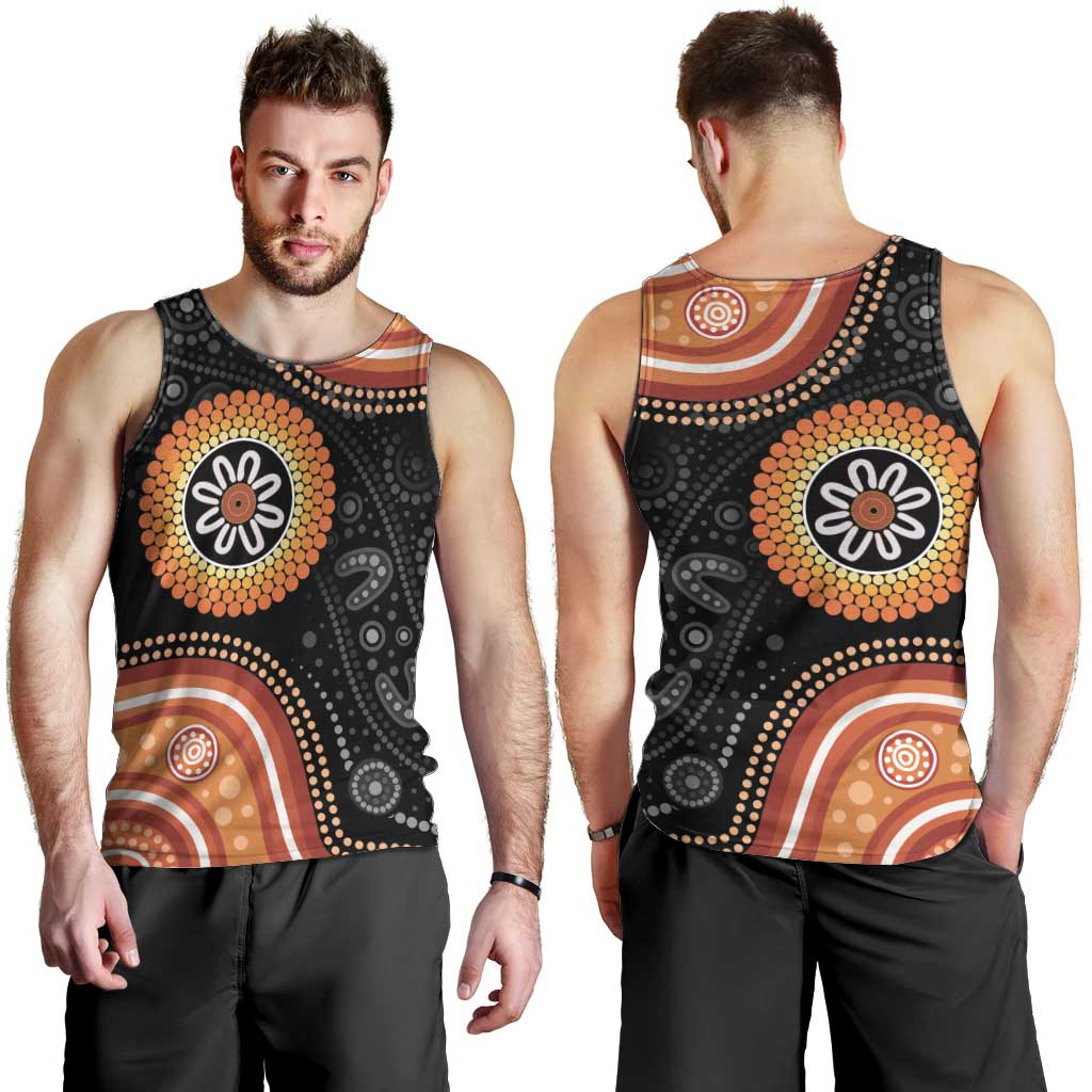 Australia Aboriginal Art Men Tank Top Indigenous Proud