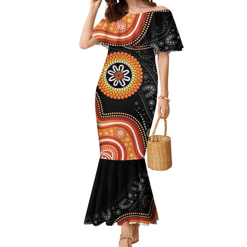 Australia Aboriginal Art Mermaid Dress Indigenous Proud