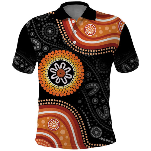 Australia Aboriginal Art Polo Shirt Indigenous Proud