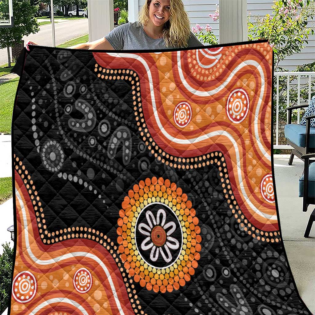 Australia Aboriginal Art Quilt Indigenous Proud