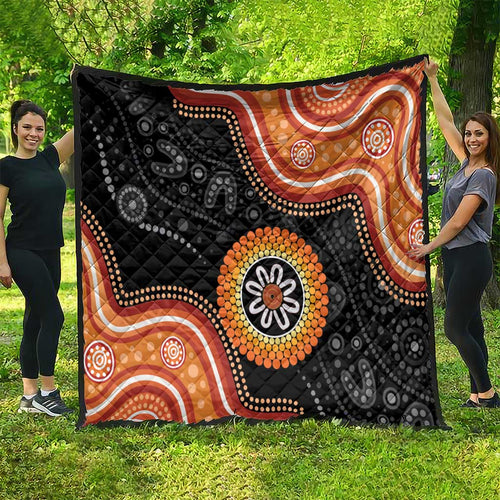 Australia Aboriginal Art Quilt Indigenous Proud