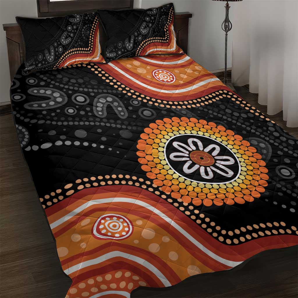 Australia Aboriginal Art Quilt Bed Set Indigenous Proud