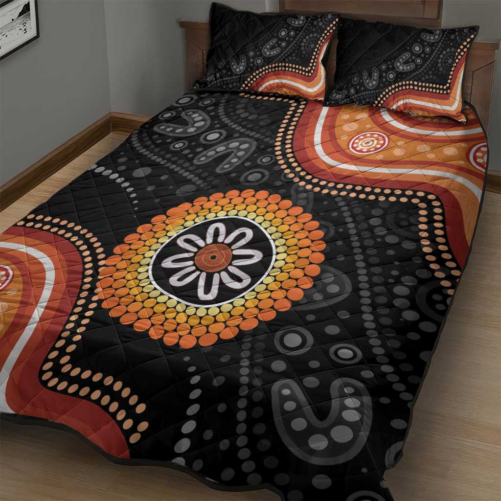 Australia Aboriginal Art Quilt Bed Set Indigenous Proud