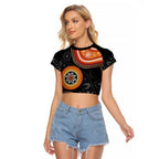 Australia Aboriginal Art Raglan Cropped T Shirt Indigenous Proud
