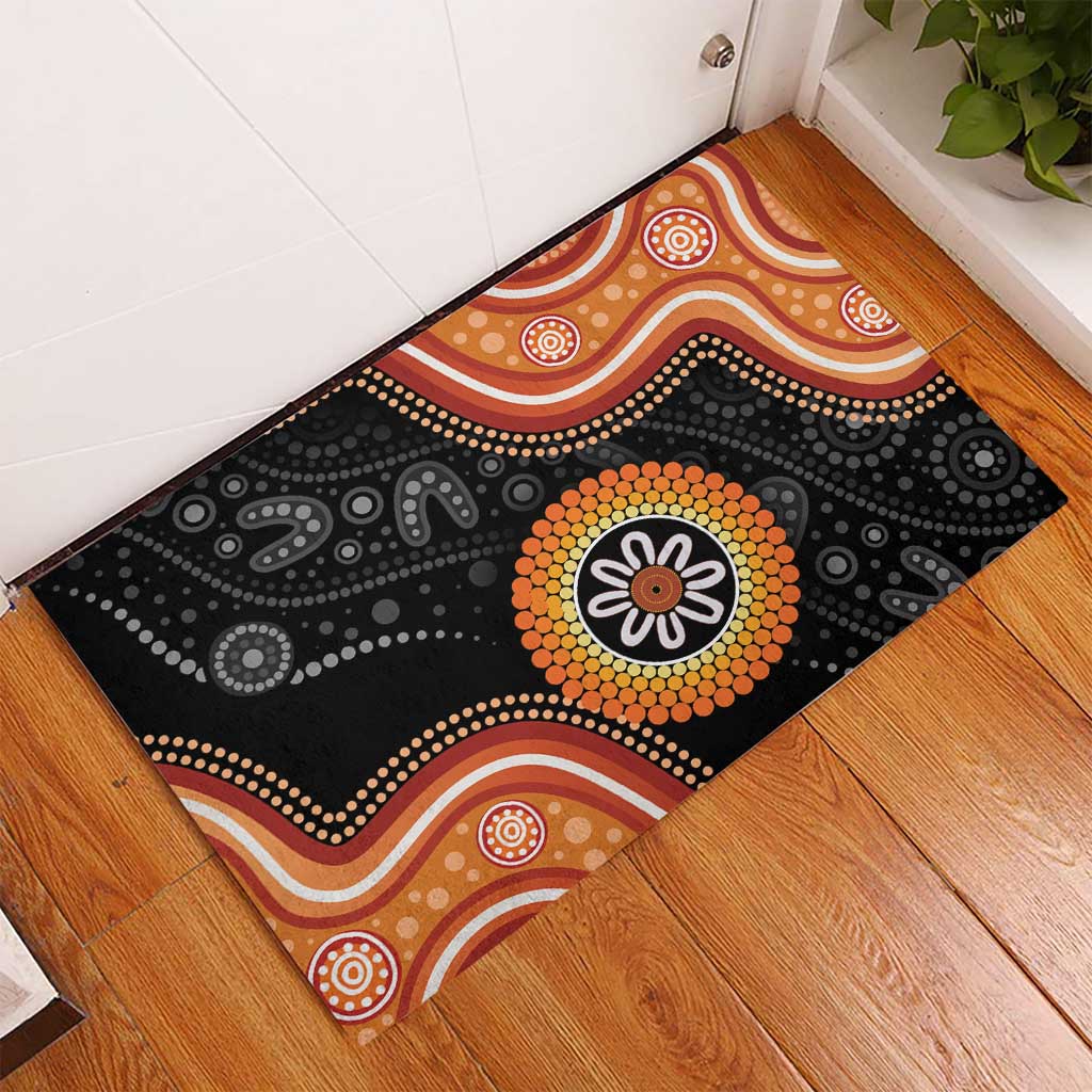 Australia Aboriginal Art Rubber Doormat Indigenous Proud