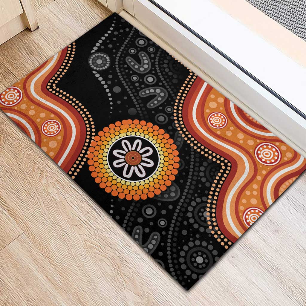 Australia Aboriginal Art Rubber Doormat Indigenous Proud