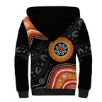 Australia Aboriginal Art Sherpa Hoodie Indigenous Proud