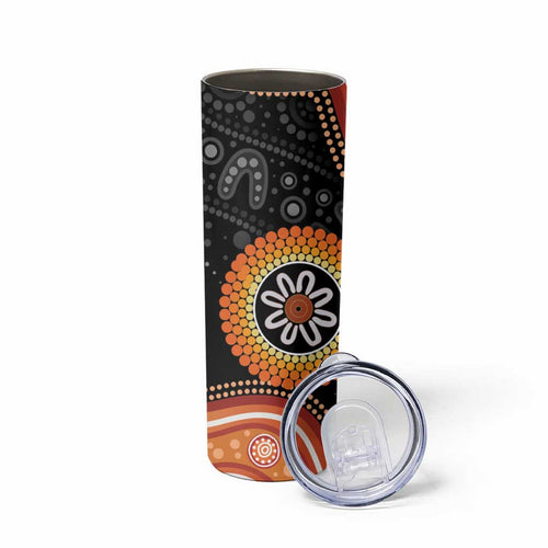 Australia Aboriginal Art Skinny Tumbler Indigenous Proud