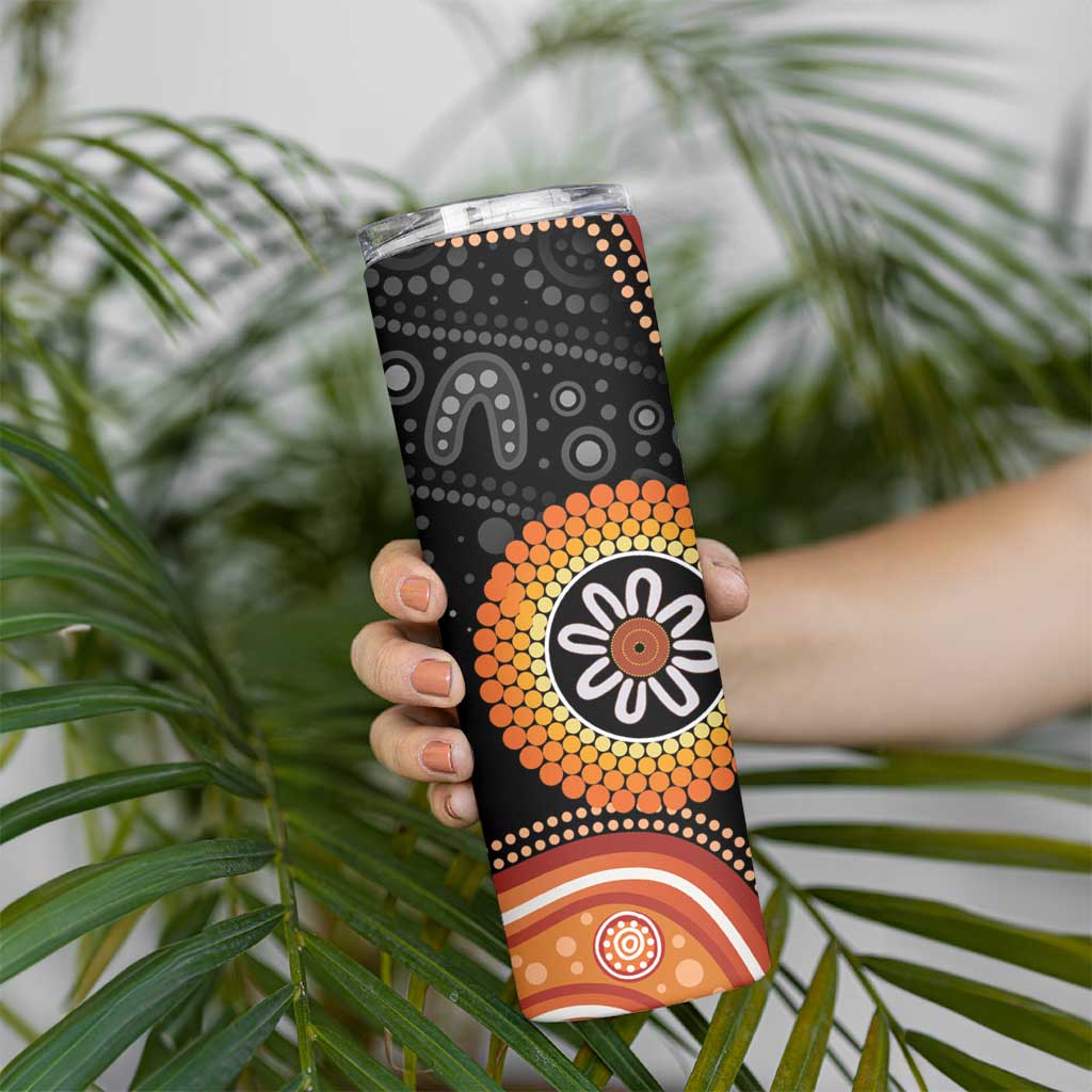 Australia Aboriginal Art Skinny Tumbler Indigenous Proud