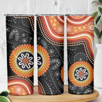 Australia Aboriginal Art Skinny Tumbler Indigenous Proud