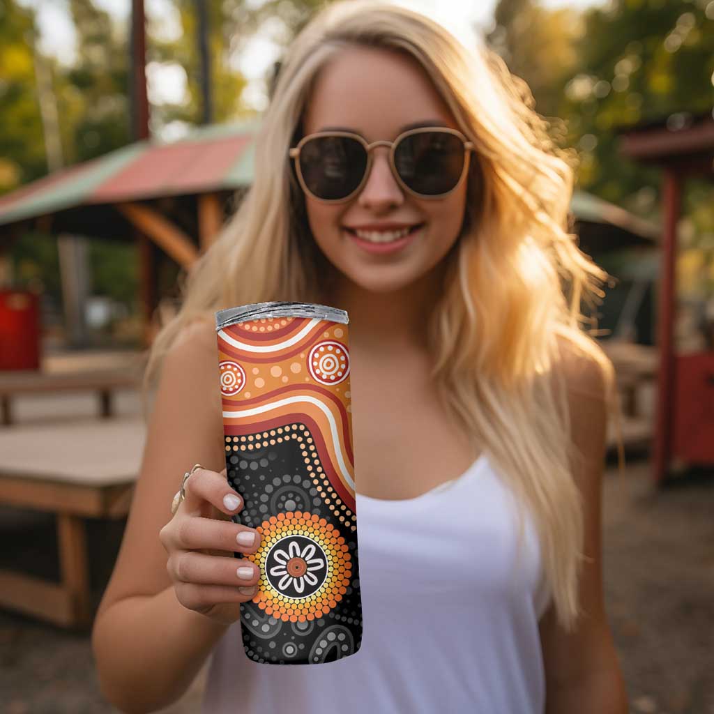 Australia Aboriginal Art Skinny Tumbler Indigenous Proud