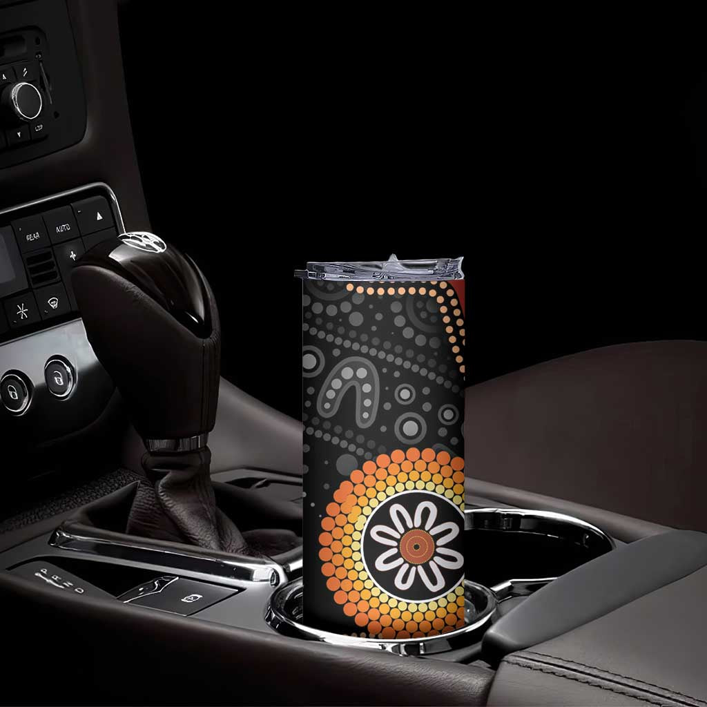 Australia Aboriginal Art Skinny Tumbler Indigenous Proud