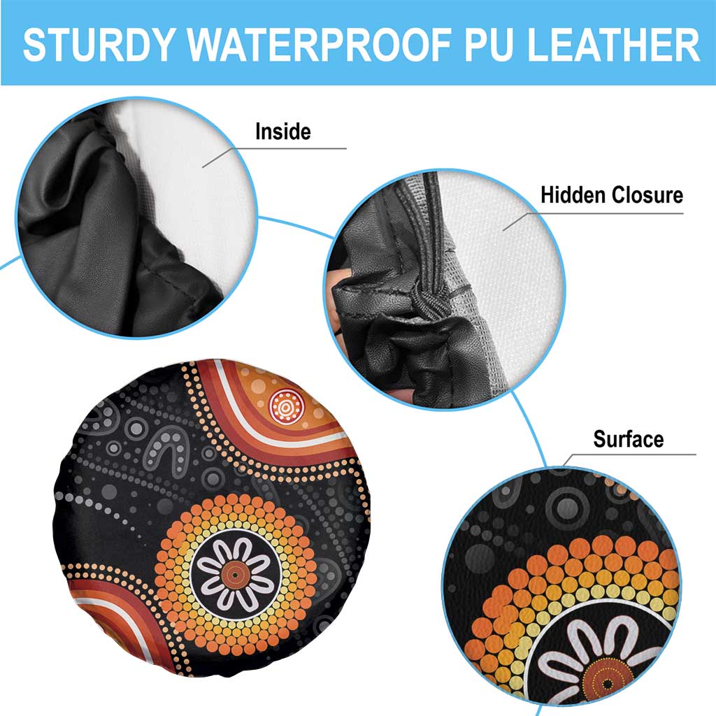Australia Aboriginal Art Spare Tire Cover Indigenous Proud