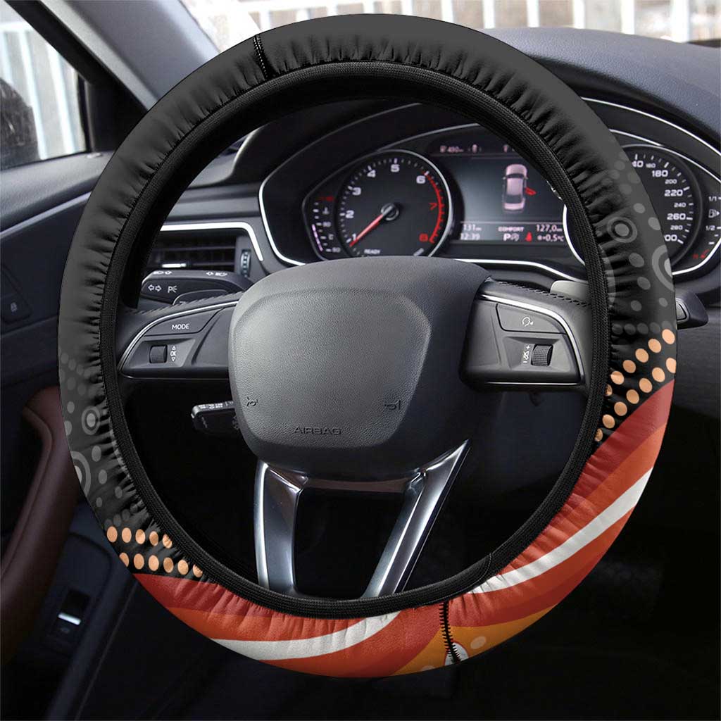 Australia Aboriginal Art Steering Wheel Cover Indigenous Proud