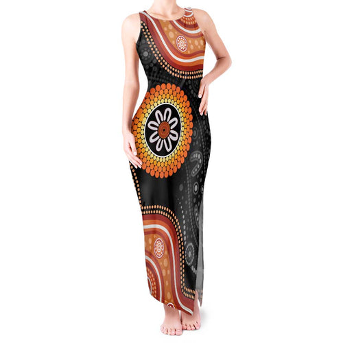 Australia Aboriginal Art Tank Maxi Dress Indigenous Proud