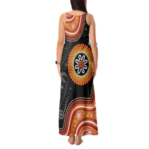 Australia Aboriginal Art Tank Maxi Dress Indigenous Proud