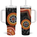 Australia Aboriginal Art Tumbler With Handle Indigenous Proud