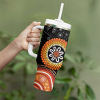 Australia Aboriginal Art Tumbler With Handle Indigenous Proud