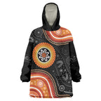 Australia Aboriginal Art Wearable Blanket Hoodie Indigenous Proud