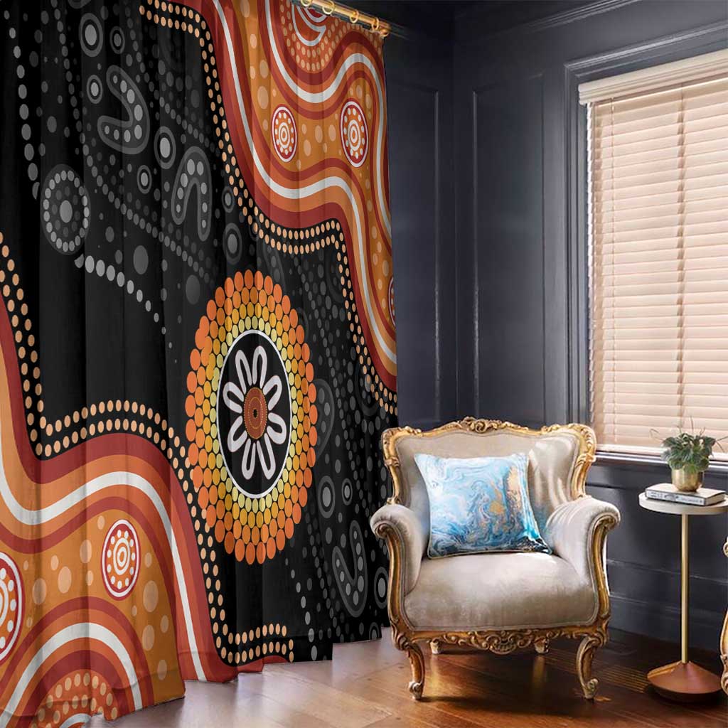 Australia Aboriginal Art Window Curtain Indigenous Proud