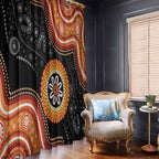 Australia Aboriginal Art Window Curtain Indigenous Proud