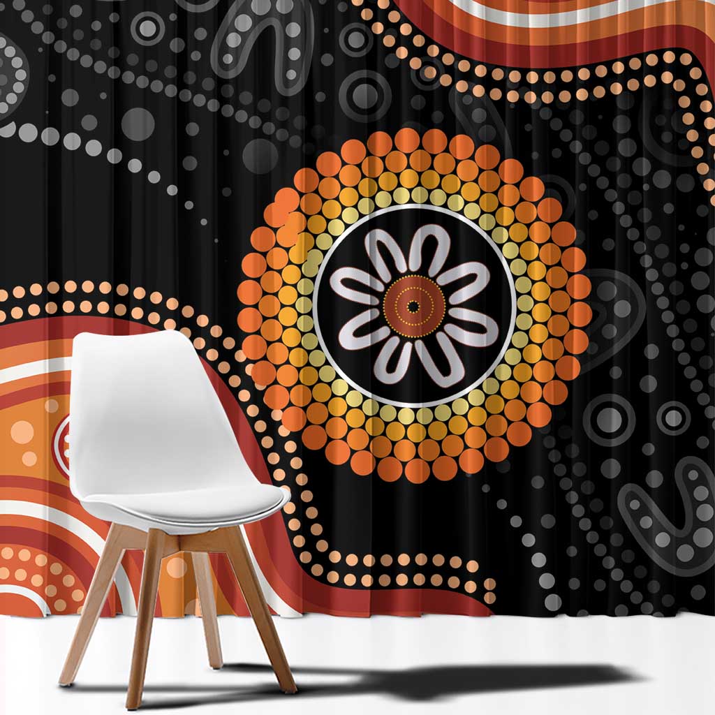 Australia Aboriginal Art Window Curtain Indigenous Proud