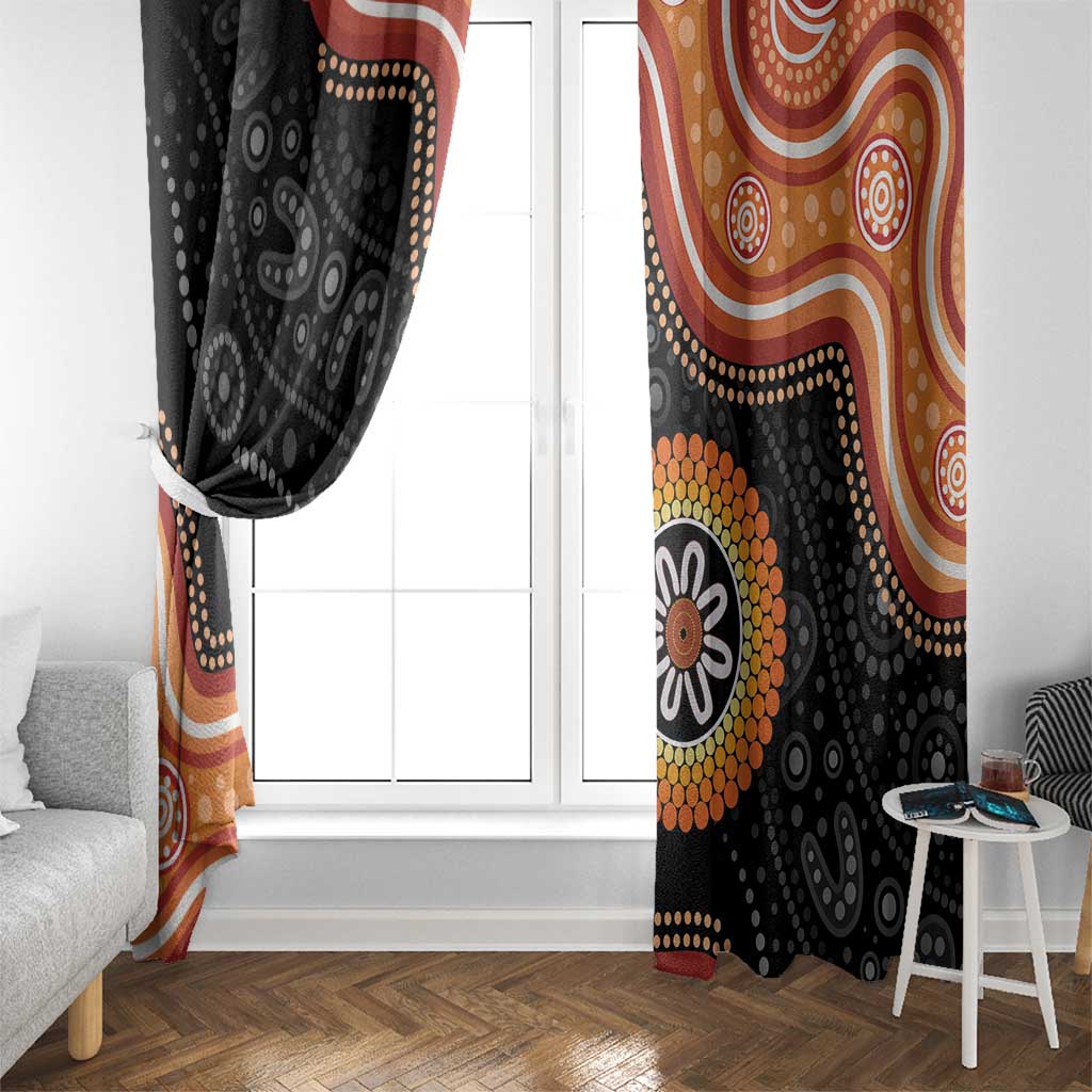 Australia Aboriginal Art Window Curtain Indigenous Proud