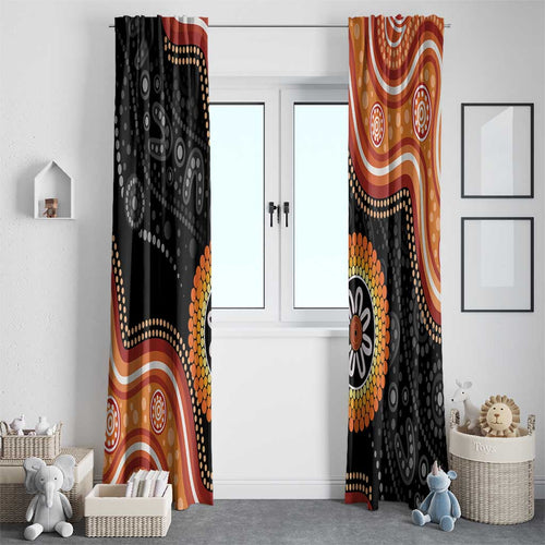 Australia Aboriginal Art Window Curtain Indigenous Proud