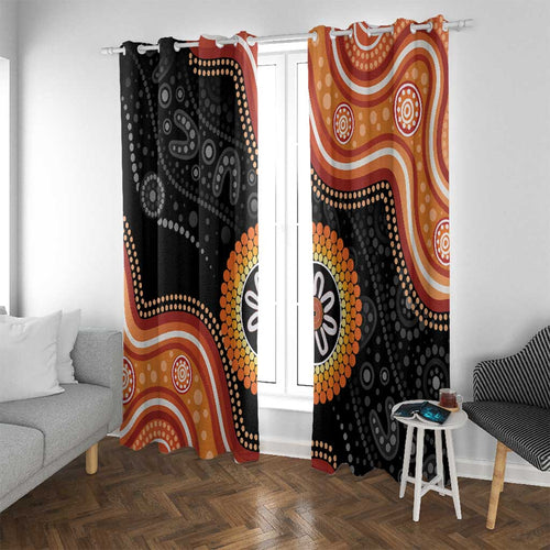 Australia Aboriginal Art Window Curtain Indigenous Proud