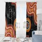 Australia Aboriginal Art Window Curtain Indigenous Proud