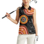 Australia Aboriginal Art Women Sleeveless Polo Shirt Indigenous Proud