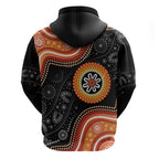 Australia Aboriginal Art Zip Hoodie Indigenous Proud