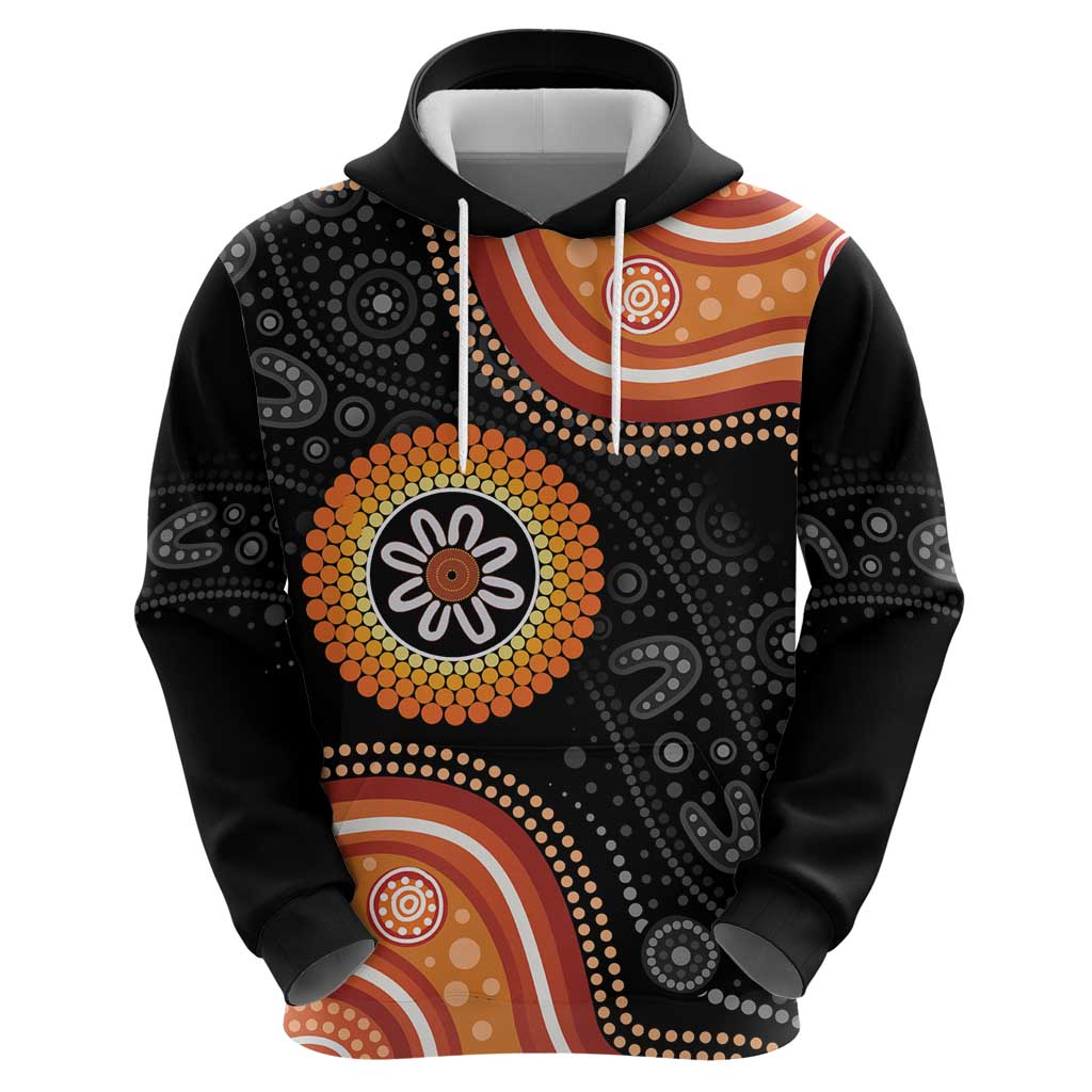Australia Aboriginal Art Zip Hoodie Indigenous Proud