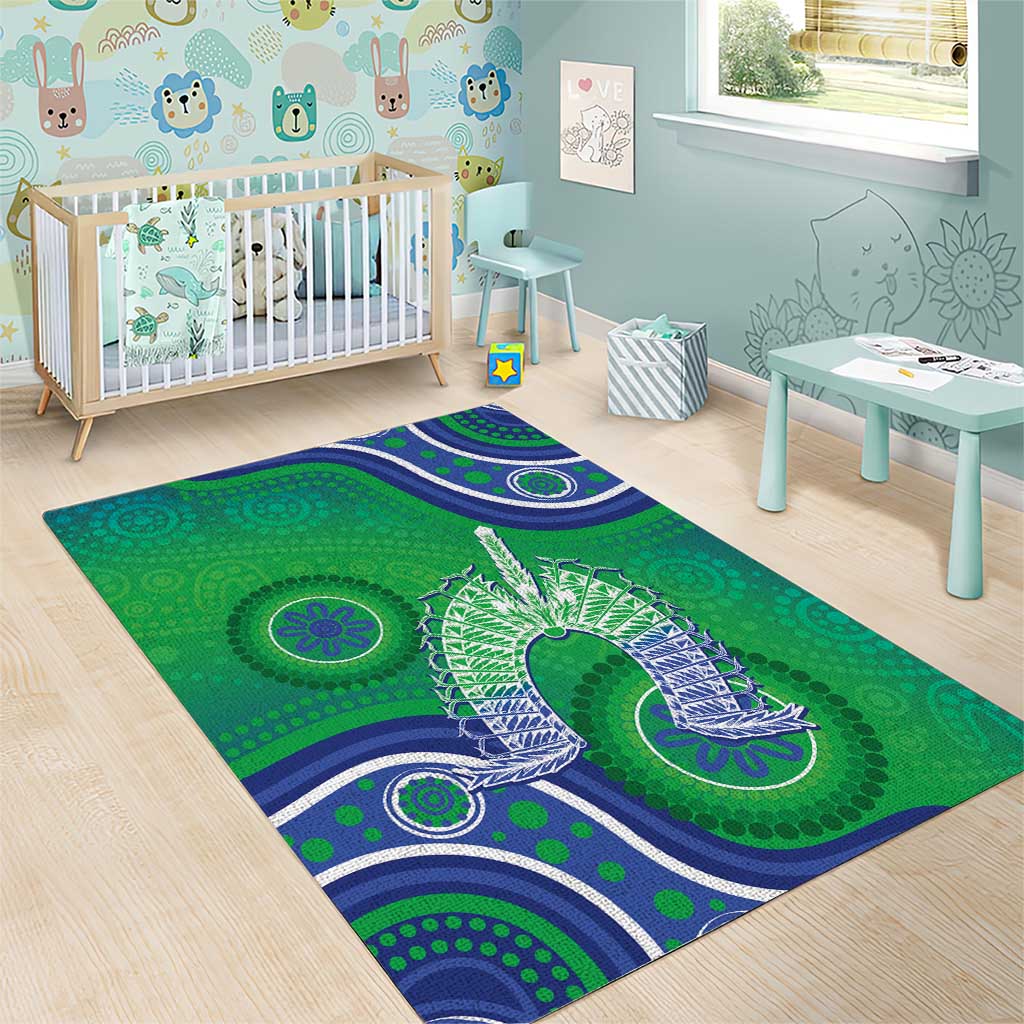 Australia Torres Strait Islanders Area Rug Dhari Aboriginal Pattern