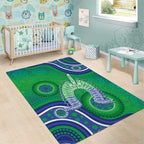 Australia Torres Strait Islanders Area Rug Dhari Aboriginal Pattern